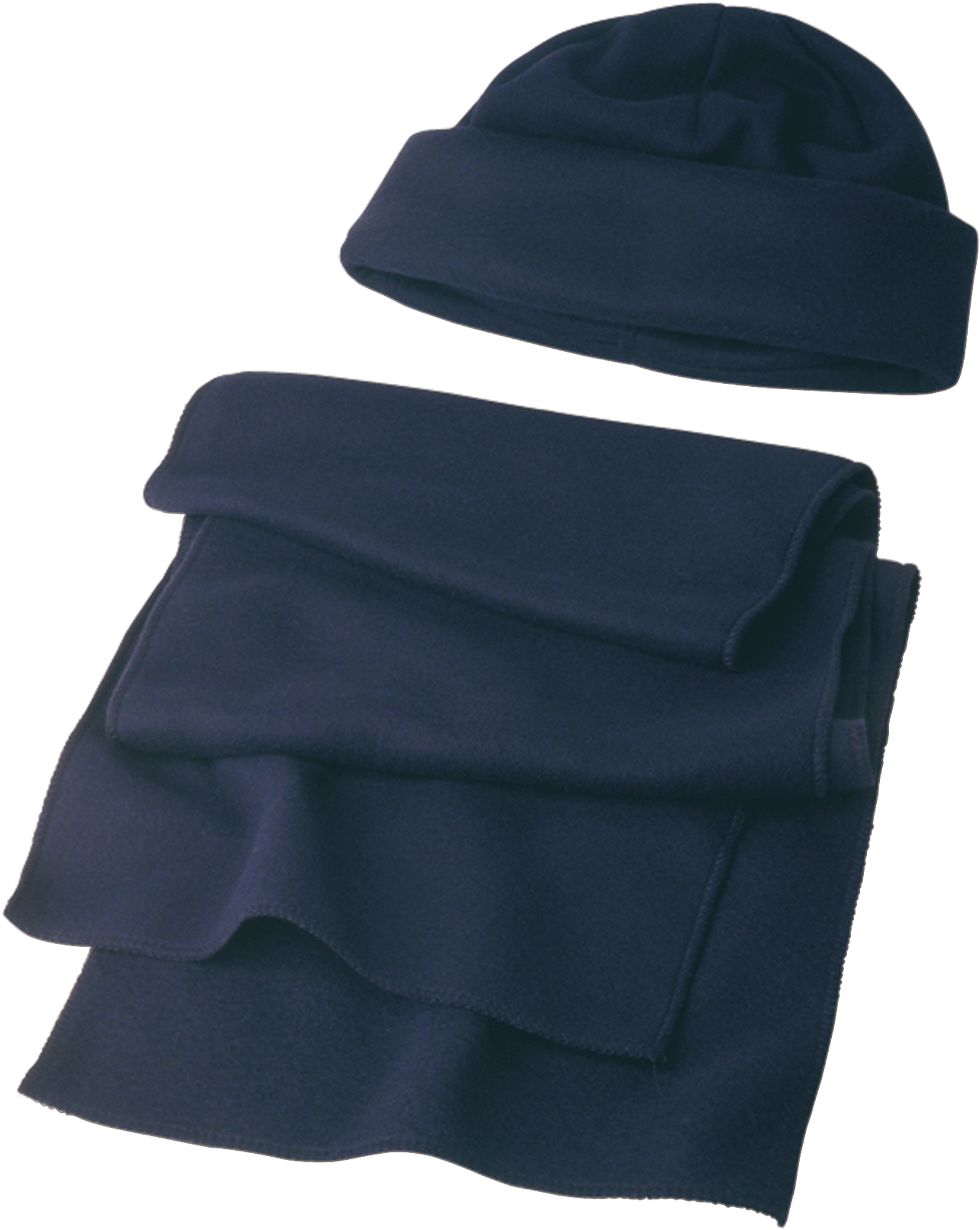 Picture of Fleece beanie and scarf (embroidered)