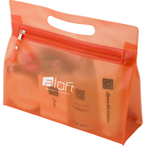 Frosted toiletry bag