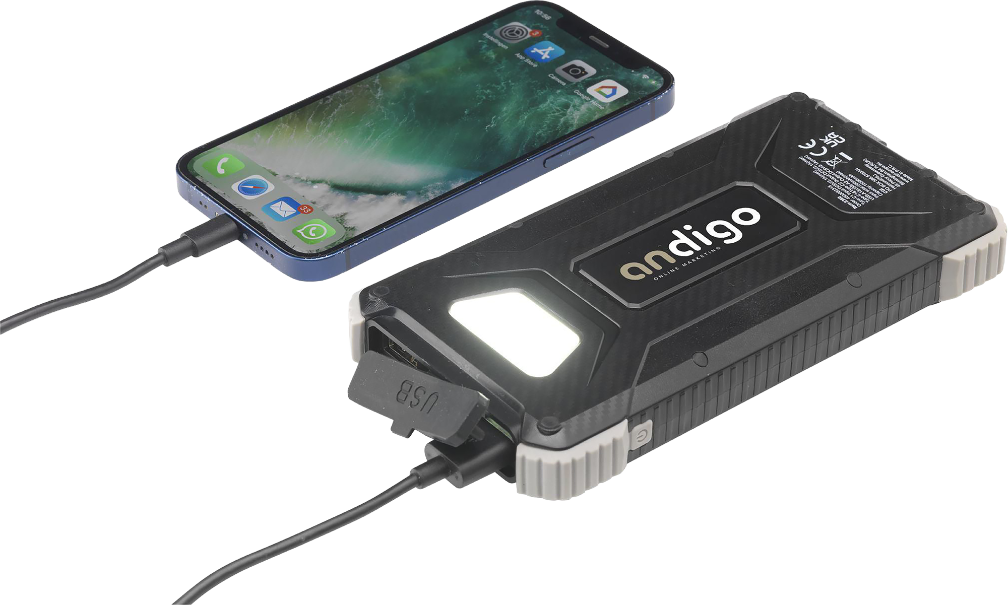 Picture of Recycled ABS solar power bank (10,000mAh)