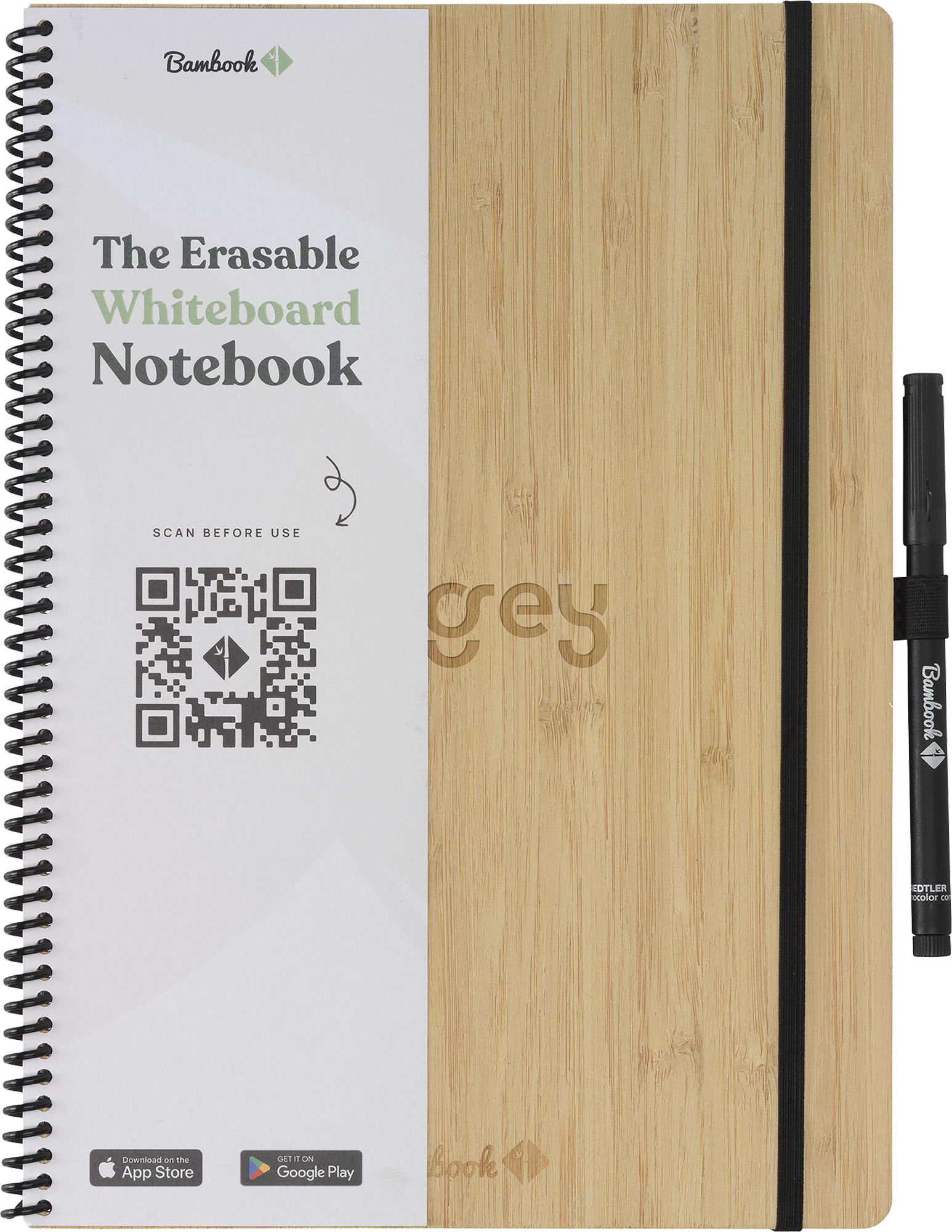 Picture of Bambook notebook with pen loop (approx A5)