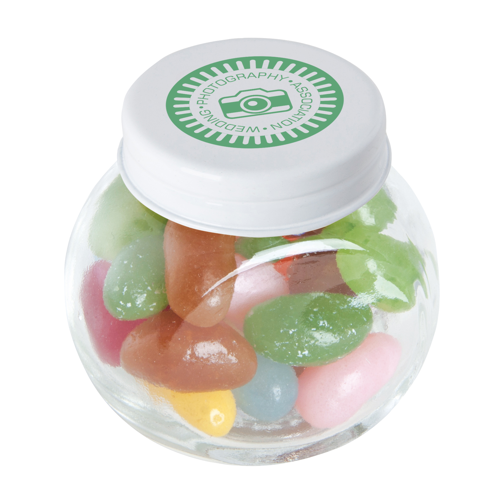 Picture of Small glass jar with jelly beans
