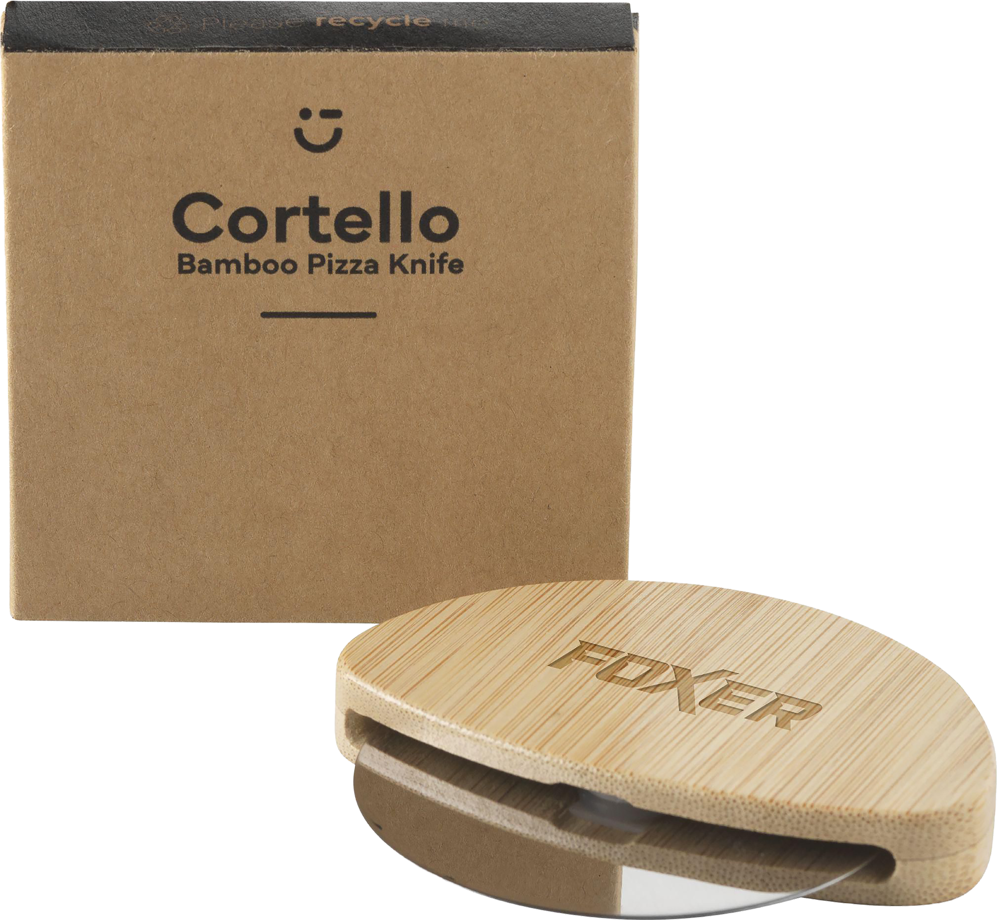 Picture of Bamboo pizza cutter