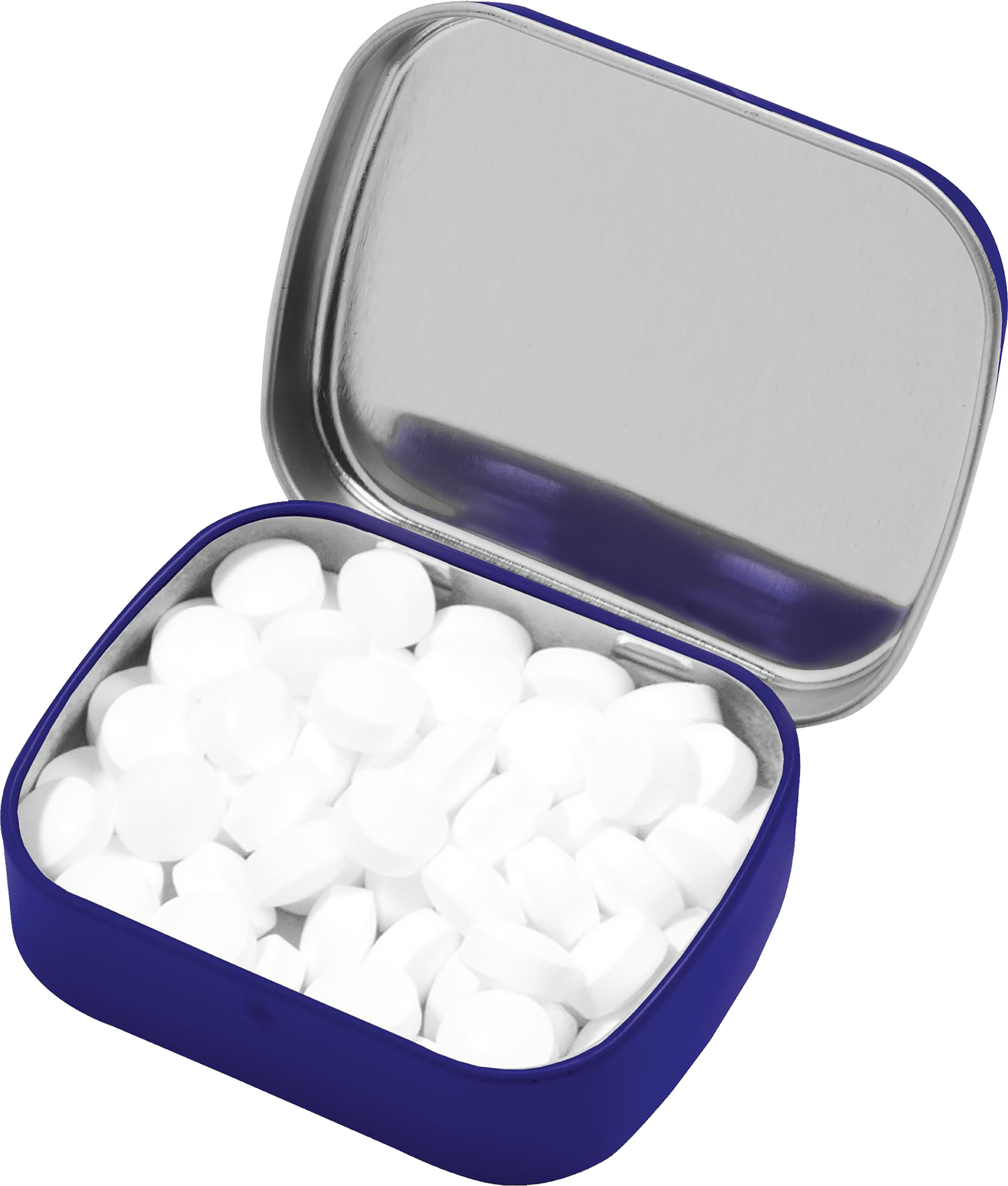 Picture of Small flat tin with approx 25g of mints