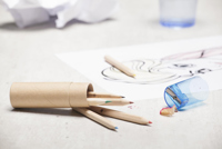 Colour pencil set and sharpener 261888_005 (Blue)
