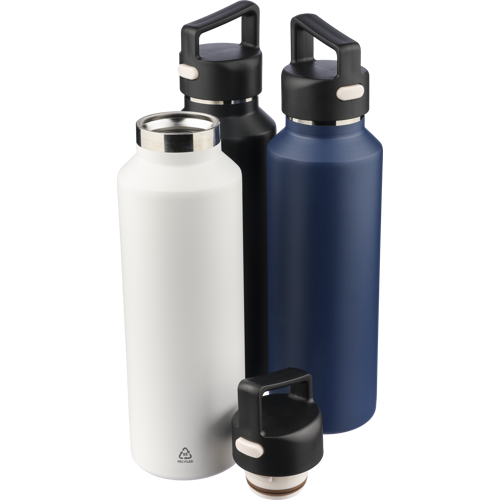 Recycled stainless steel double walled bottle (600ml)