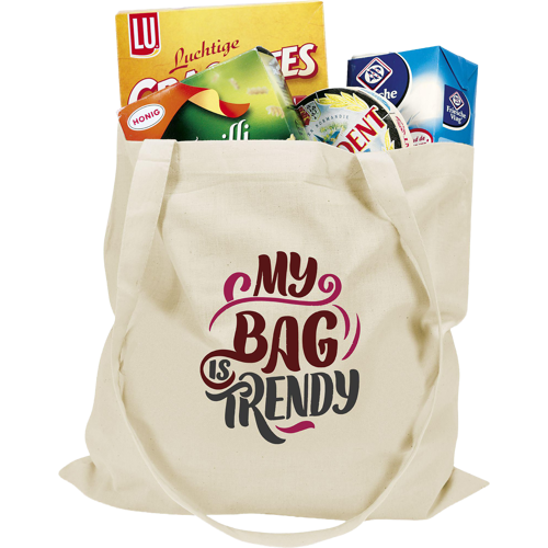 Long handle cotton shopper (135gsm/3.98oz)