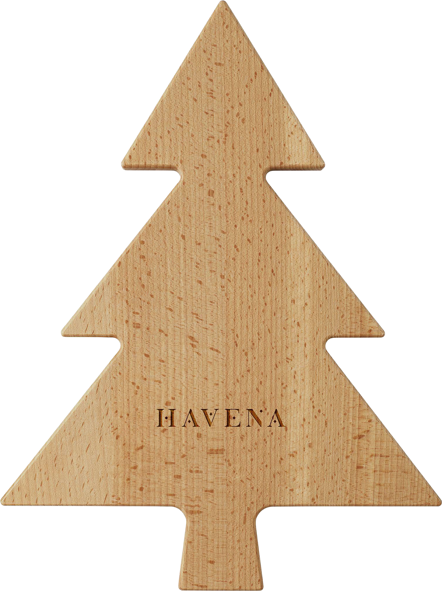 Picture of Bowls and Dishes - Pure wood - Christmas tree serving board