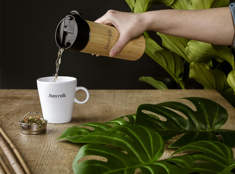 Bamboo double walled bottle (360 ml) 261368_823 (Bamboo)