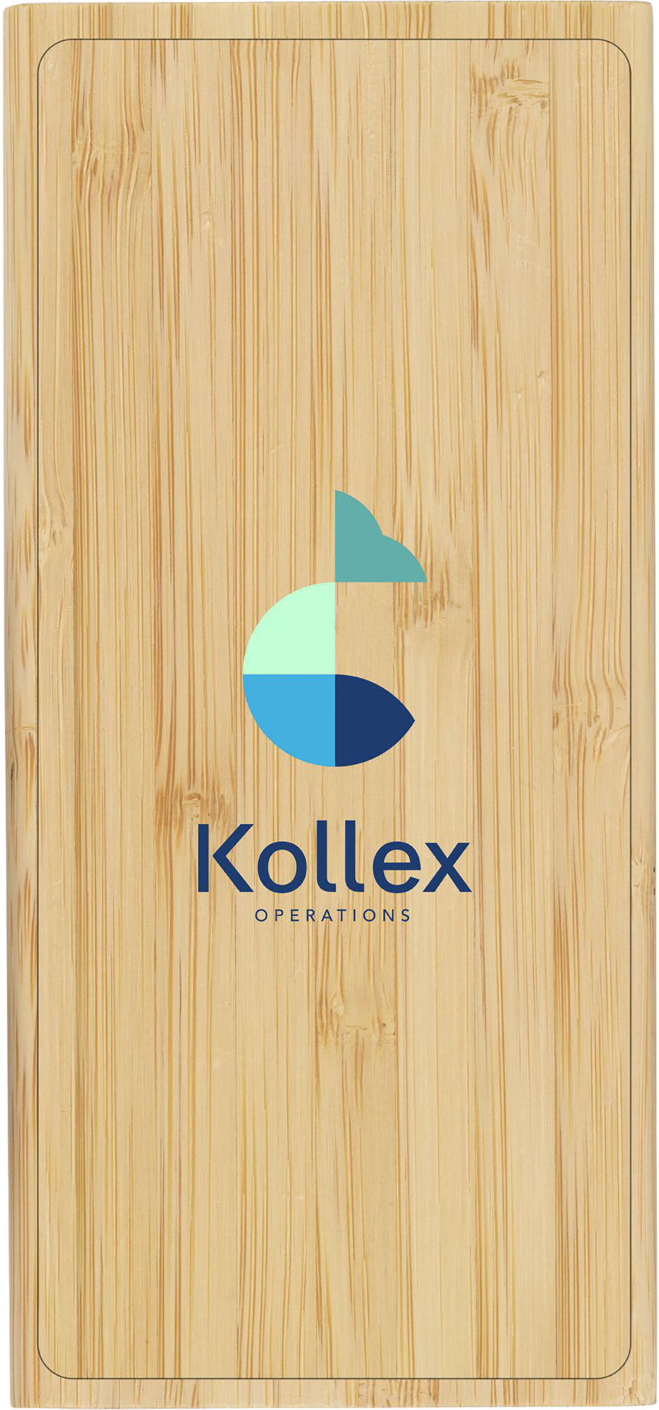 Picture of Bamboo wireless charger & power bank (8,000 mAh)