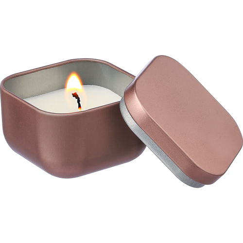 Candle in a tin case