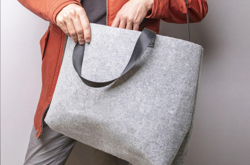 RPET felt shoulder bag 269074_003 (Grey)