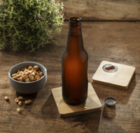 Bamboo coaster & bottle opener 261551_823 (Bamboo)