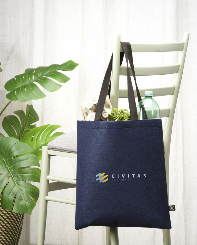 RPET felt shopper 260791_307 (Dark blue)
