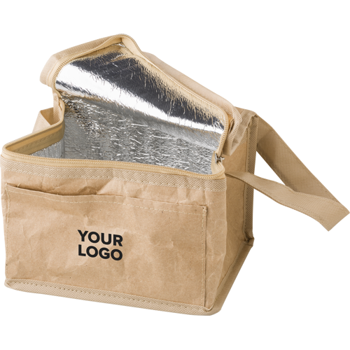 Paper woven cooler bag