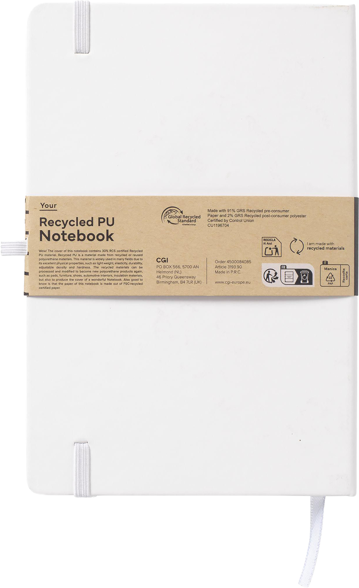 Picture of Recycled notebook (approx. A5) 