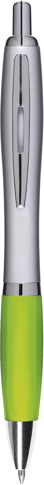 Picture of Silver ballpen with coloured grip
