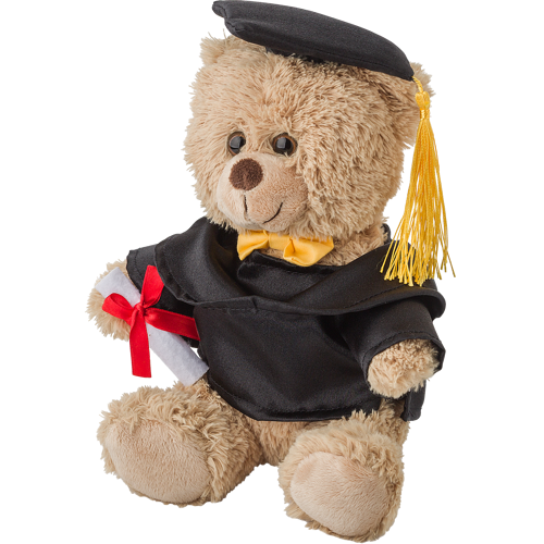 Plush graduation bear