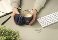 Recycled double walled coffee mug (300 ml) 261734_005 (Blue)