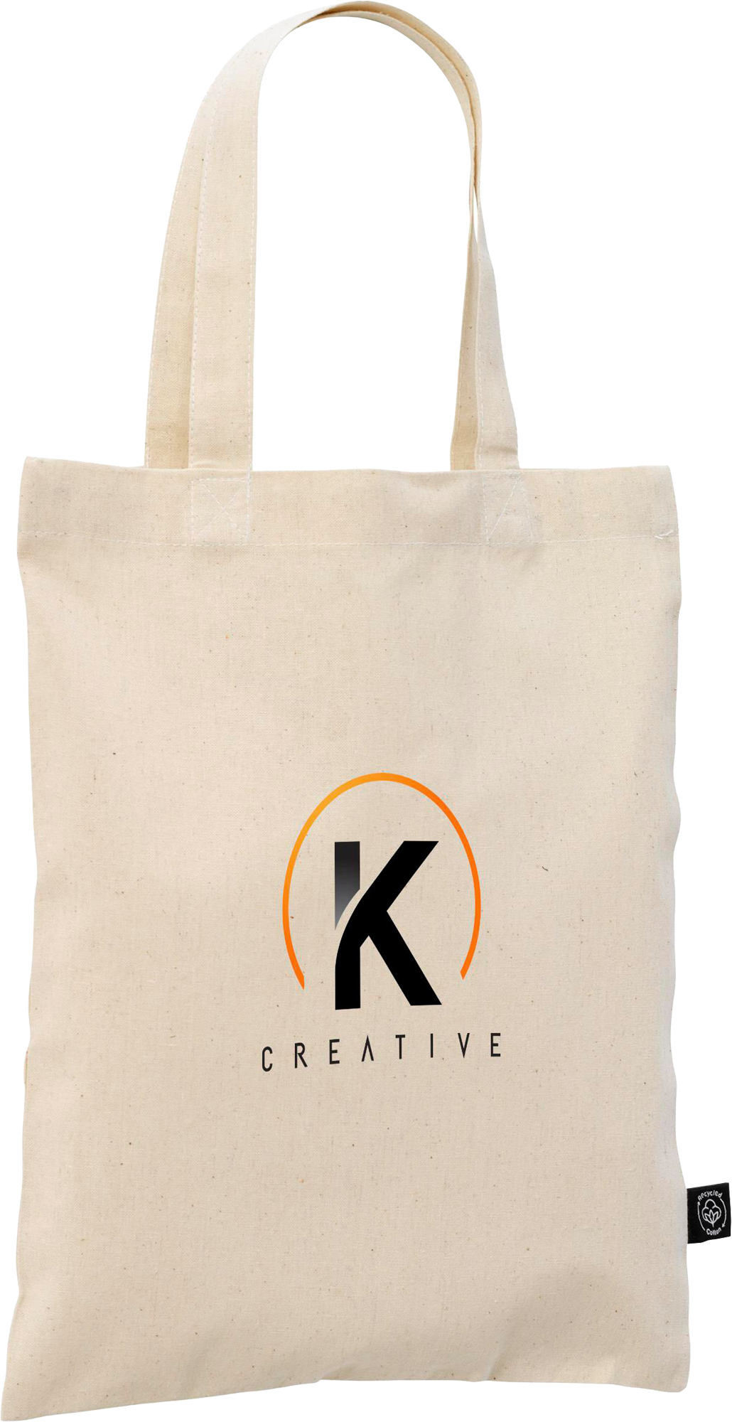Picture of Small recycled cotton bag (140 gsm/4.12oz)