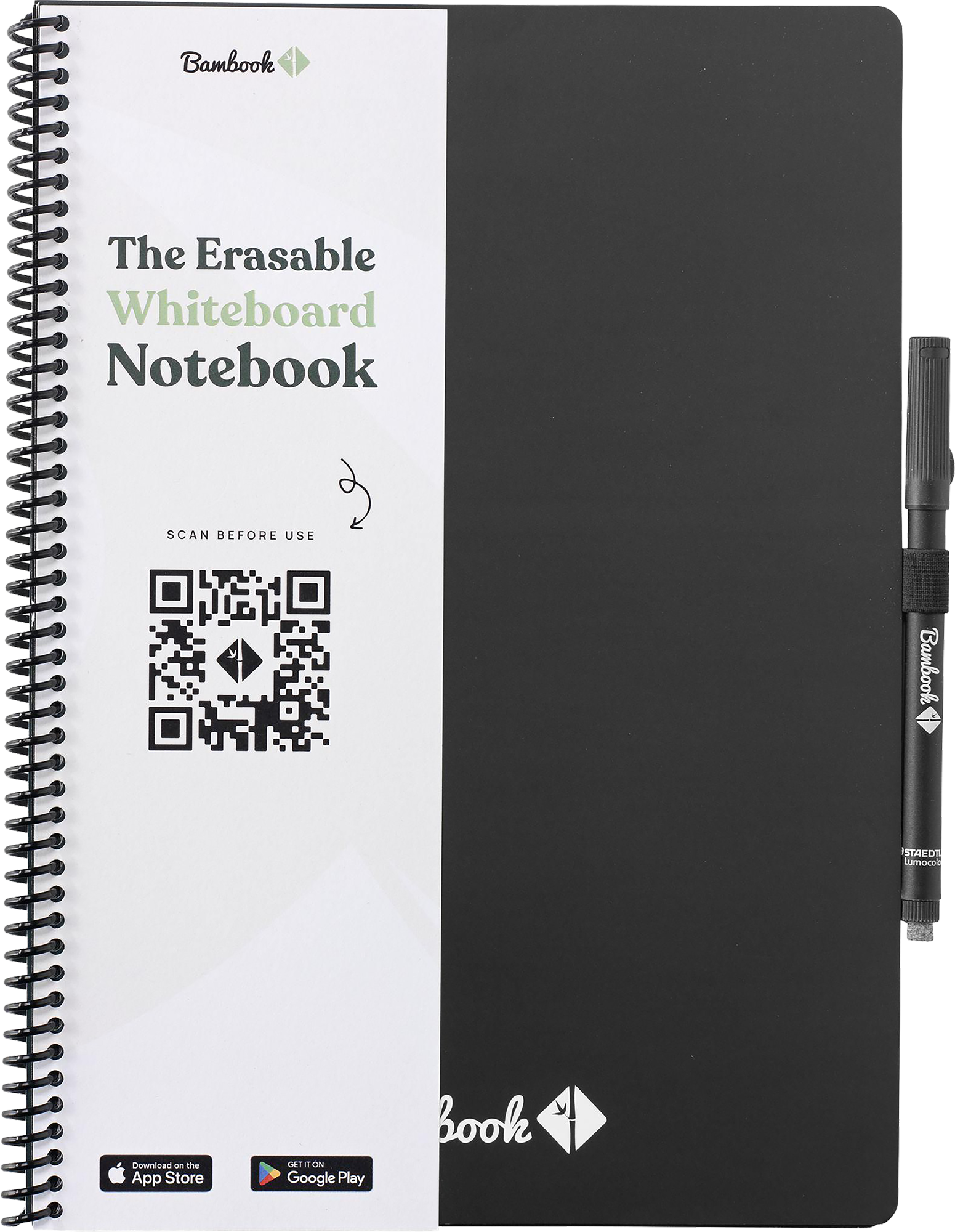 Picture of Bambook notebook with pen loop (approx A4)