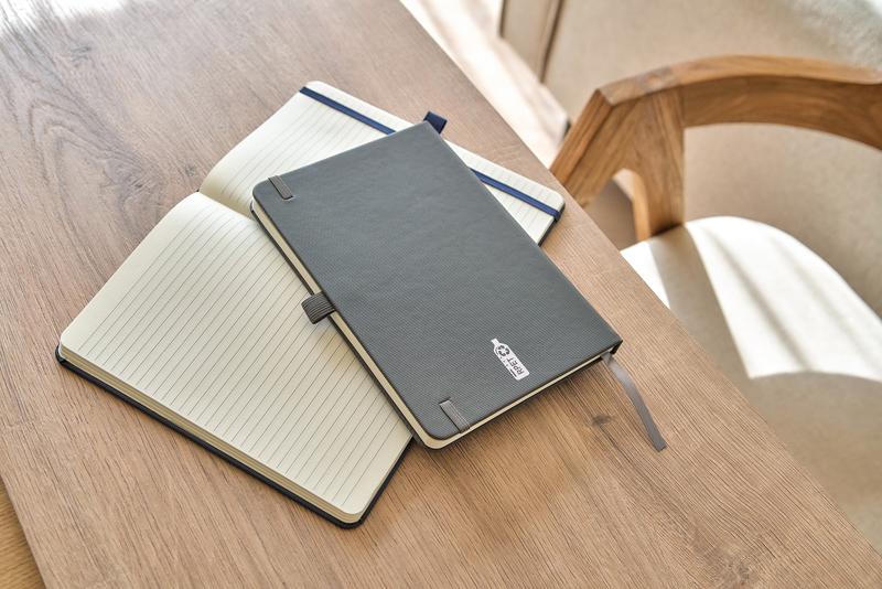 RPET polyester notebook (approx. A5) 1349492_001 (Black)