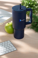 Recycled stainless steel bottle (900 ml) 261727_536 (Navy)