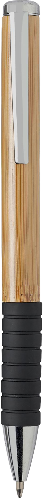 Picture of Bamboo ballpen with rubber non-slip grip
