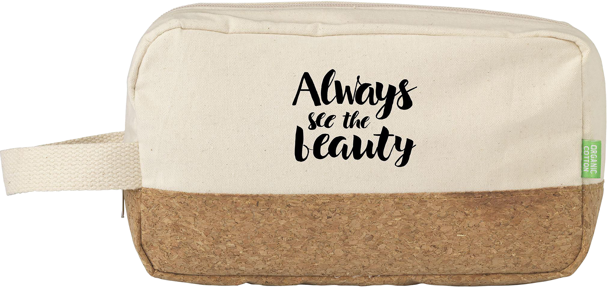 Picture of Organic canvas and cork toiletry bag
