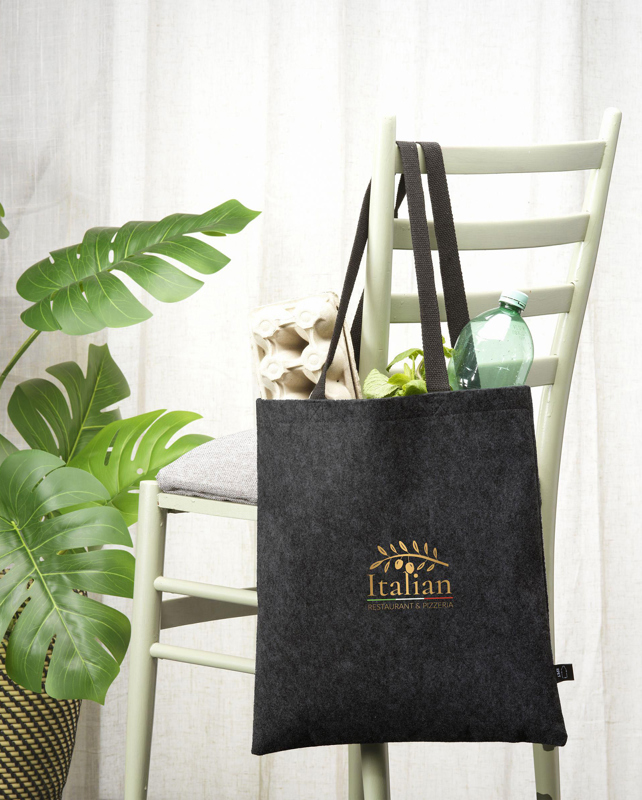 RPET felt shopper 260791_491 (Dark Grey)