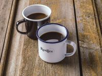 Retro enamel mug (350 ml) 260853_187 (White/blue)