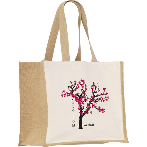 Jute canvas shopper (320gsm/9.43oz )