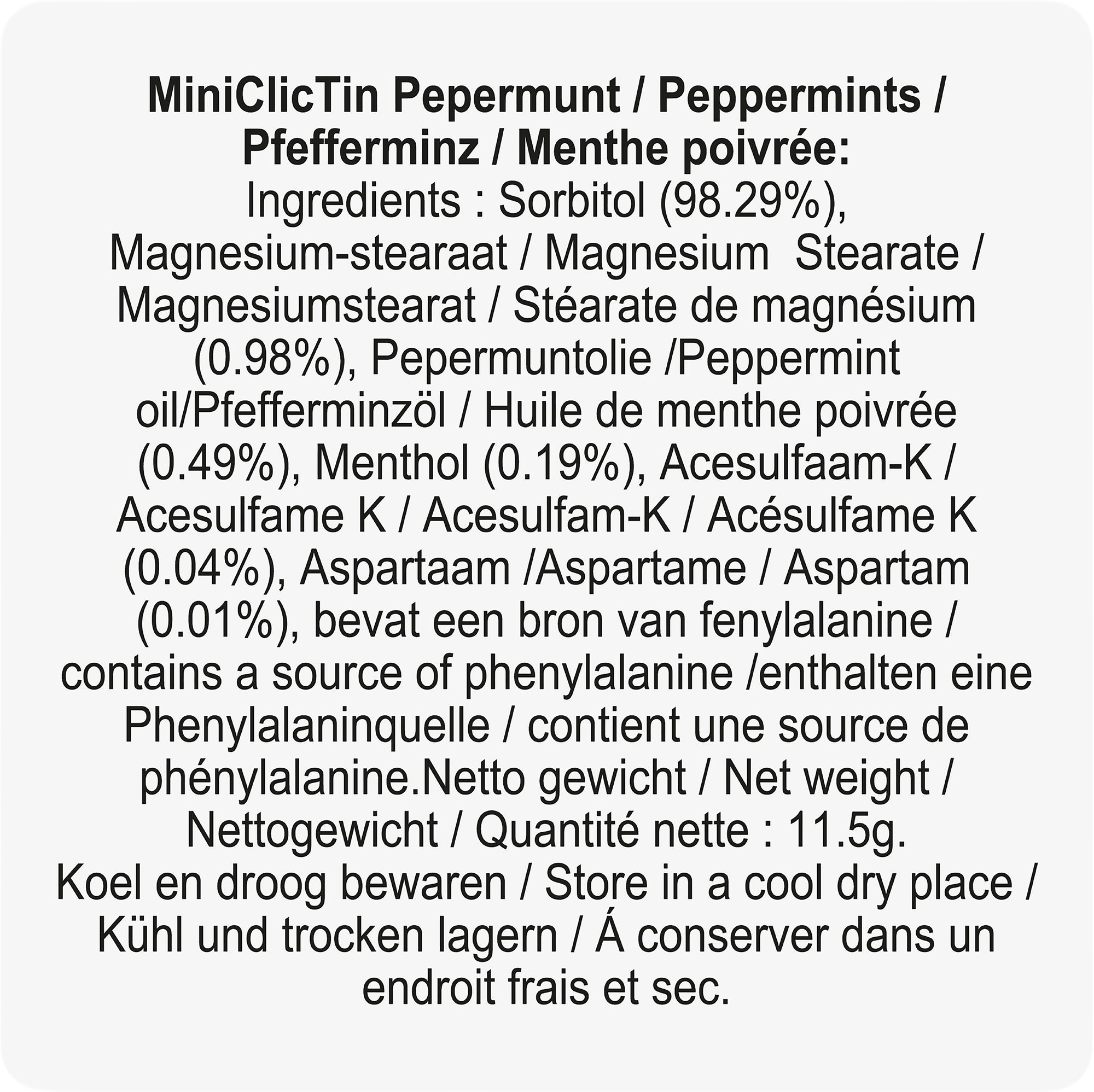 Picture of Mini click tin with mints