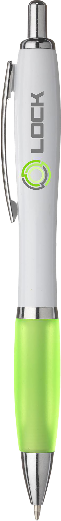Picture of White pen with coloured grip