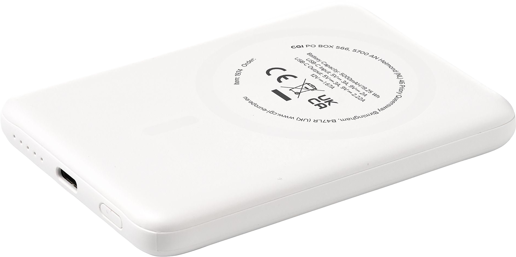 Picture of Recycled magnetic power bank (5,000mAh)