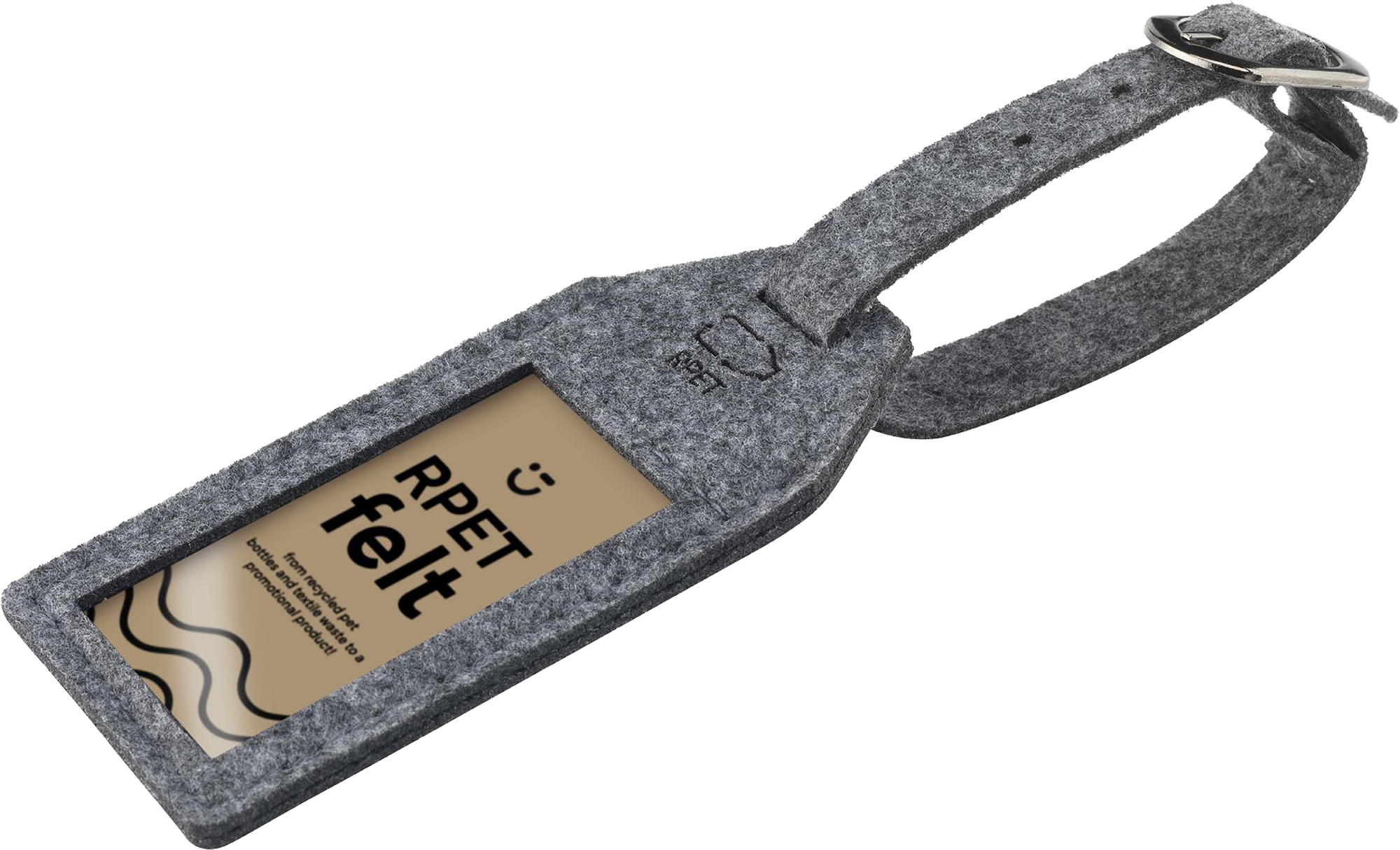 Picture of RPET felt luggage tag