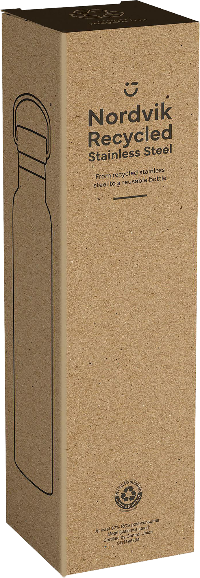 Picture of Double walled recycled stainless steel bottle (750ml)