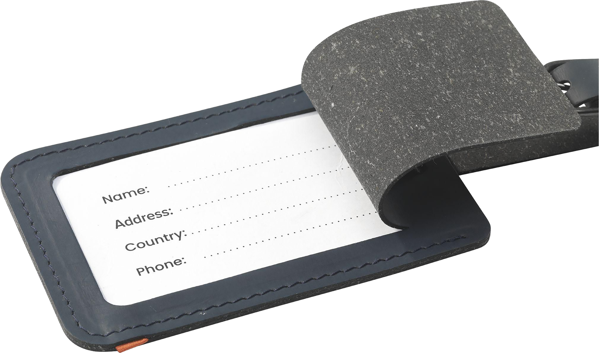 Picture of Made recycled leather luggage tag