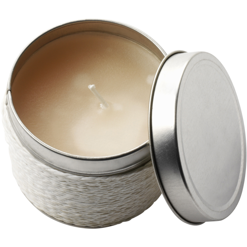 Fragranced candle in a tin