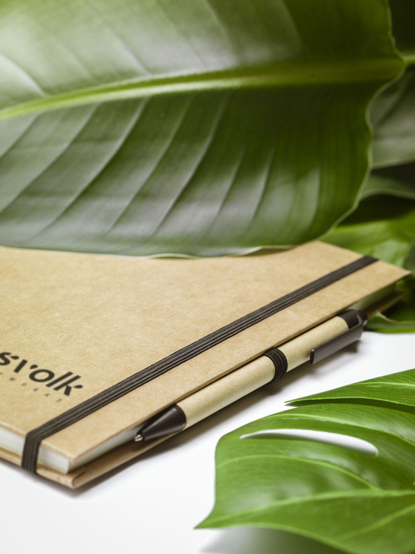 Recycled notebook. (approx. A5) 260756_311 (Natural)