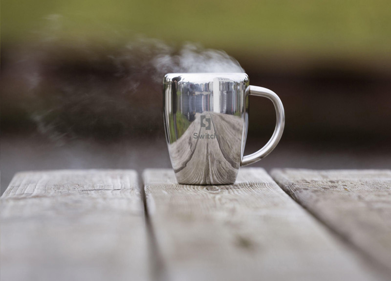  Recycled steel mug (220ml) 264581_032 (Silver)