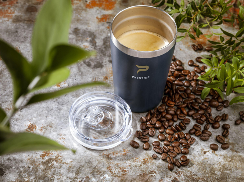 Recycled stainless steel travel mug (380ml) 262327_307 (Dark blue)