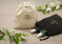 Recycled cotton gift pouch (150 g/m² / 4.42 oz) 262330_001 (Black)