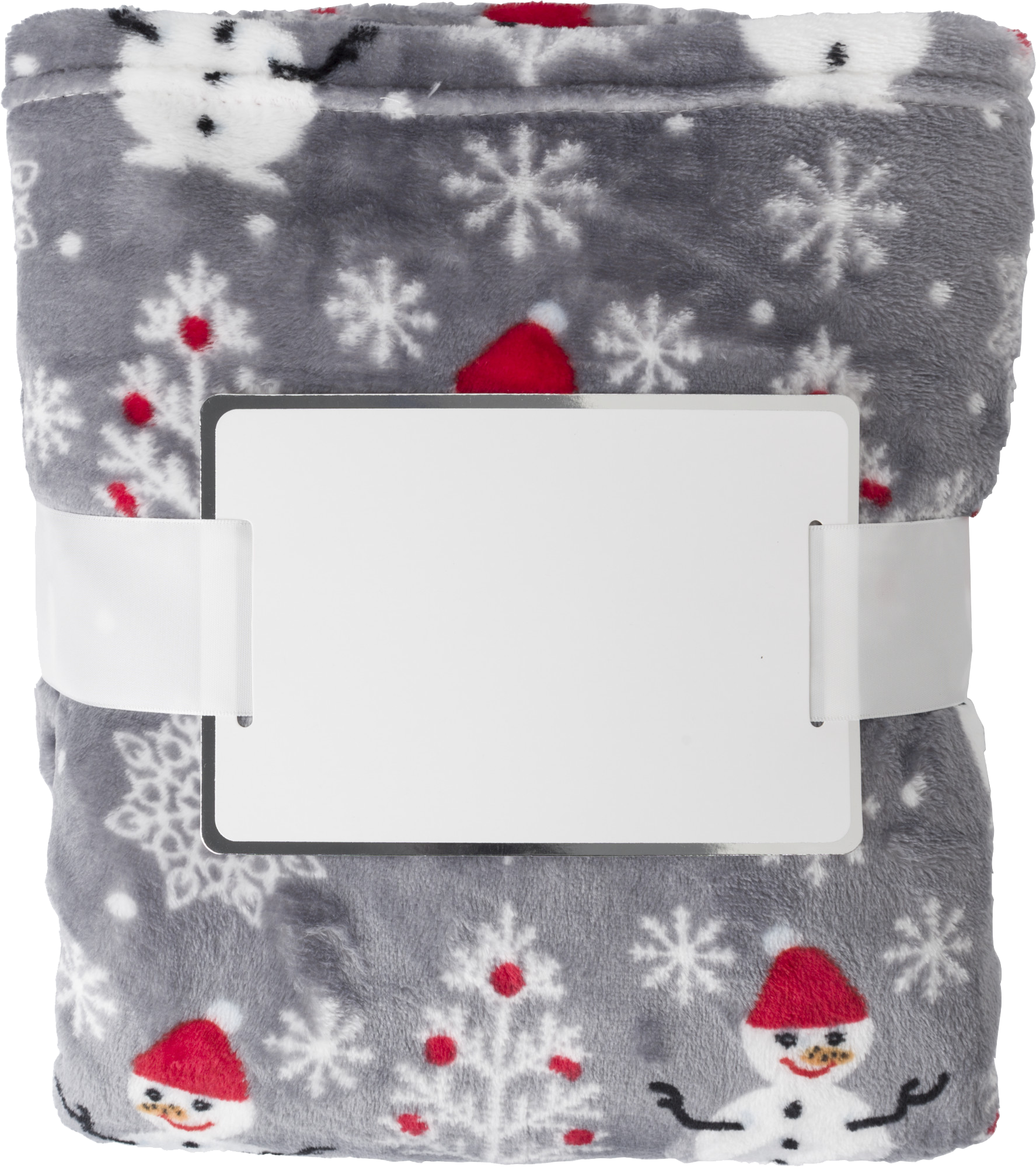 Picture of Flannel fleece snowmen blanket