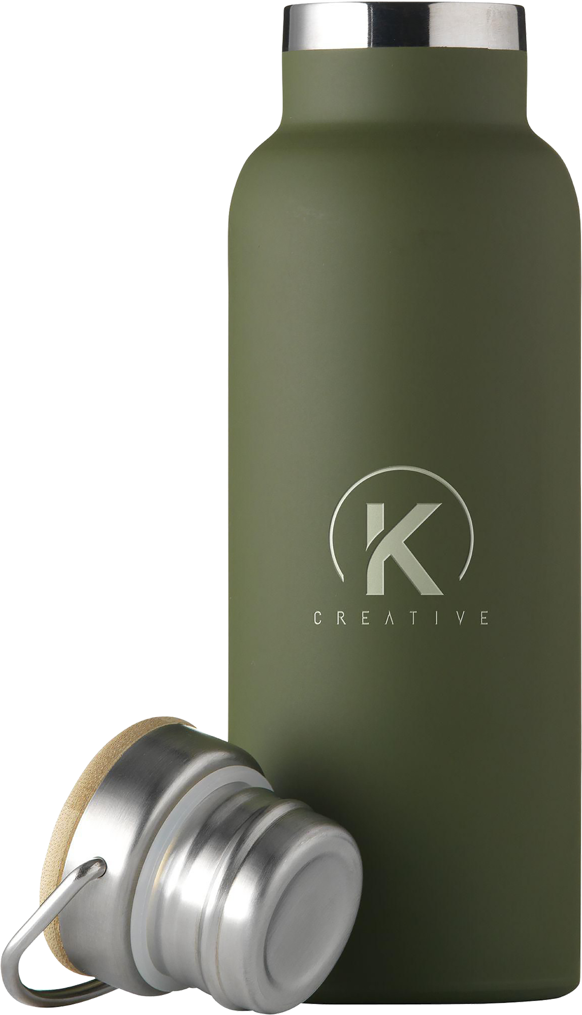 Picture of Recycled stainless steel double walled bottle (500ml)