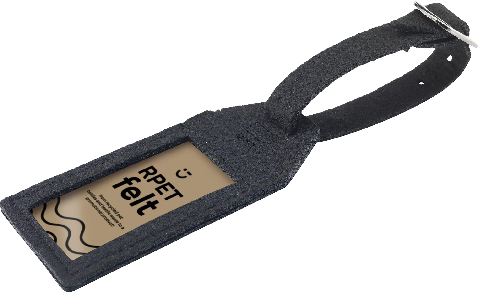 Picture of RPET felt luggage tag