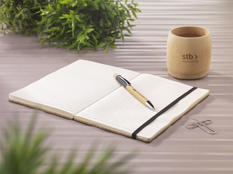 Bamboo note book with naked spine (approx A5) 263923_311 (Natural)