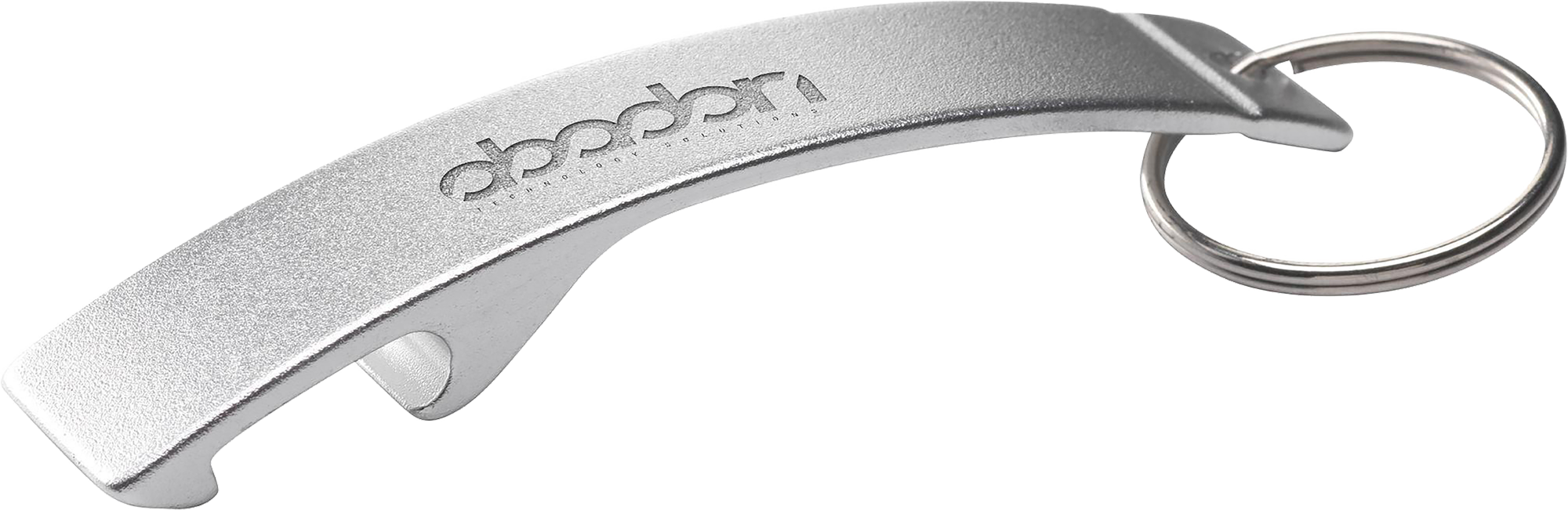 Picture of Recycled aluminium bottle opener keyring