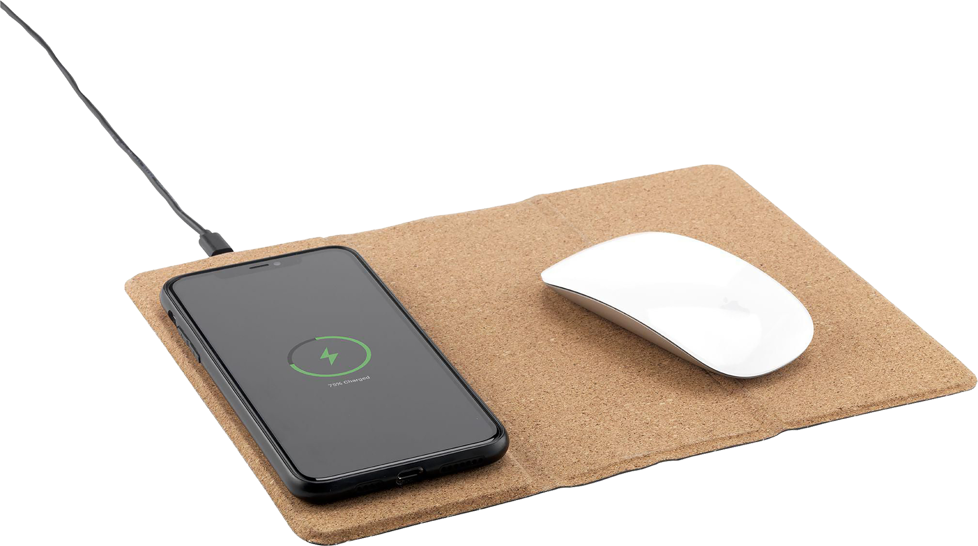 Picture of Cork wireless charging mousepad