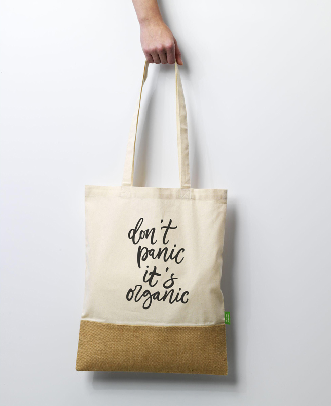 Organic cotton and jute bag (160gsm/4.72oz) 261177_311 (Natural)