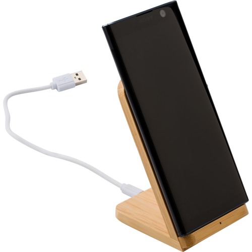 Bamboo phone holder